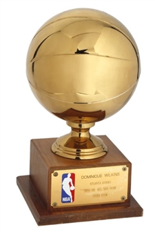 1988-89 Dominique Wilkins All-NBA Team Trophy (Wilkins LOA)